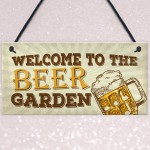 Beer Garden Bar Sign For Garden Pub Man Cave Shed Plaque Gift
