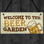 Beer Garden Bar Sign For Garden Pub Man Cave Shed Plaque Gift