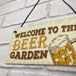 Beer Garden Bar Sign For Garden Pub Man Cave Shed Plaque Gift