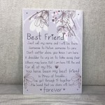 Friendship Gift Best Friend Plaque Sign Thank You Birthday Gifts