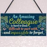 Amazing Colleague Gift Hanging Plaque Friendship Work Thank You