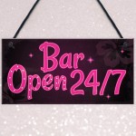 Bar Sign Pub Club Home Bar Open Display Hanging Plaque Kitchen 