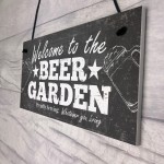 Welcome Sign Beer Garden Signs Wall Pub Garden Plaque Gifts