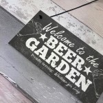 Welcome Sign Beer Garden Signs Wall Pub Garden Plaque Gifts