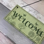 Welcome Sign Front Door Shed Garden SummerHouse Plaque Gift