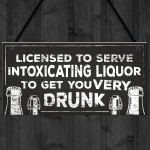Man Cave Sign Pub Home Bar Licensee Plaque Shed BBQ Garden Sign