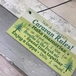 Caravan Plaque Novelty Chic Camping Holiday Sign Nan Grandad 