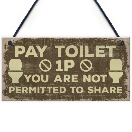 Shabby Chic BATHROOM Signs Door Plaque Toilet Bathroom The Loo 