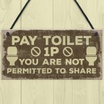 Shabby Chic BATHROOM Signs Door Plaque Toilet Bathroom The Loo 