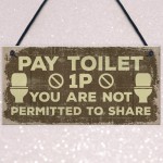 Shabby Chic BATHROOM Signs Door Plaque Toilet Bathroom The Loo 