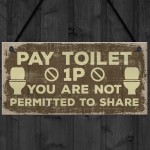 Shabby Chic BATHROOM Signs Door Plaque Toilet Bathroom The Loo 