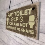 Shabby Chic BATHROOM Signs Door Plaque Toilet Bathroom The Loo 