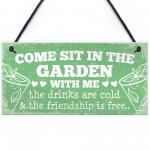 Come Sit Shabby Chic Wall Signs Garden Sign Shed Plaques Gift