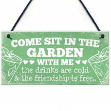 Come Sit Shabby Chic Wall Signs Garden Sign Shed Plaques Gift