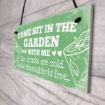 Come Sit Shabby Chic Wall Signs Garden Sign Shed Plaques Gift