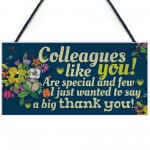 Colleague Gift Plaque Friendship Friend Sign Thank You Work 