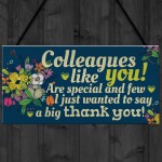 Colleague Gift Plaque Friendship Friend Sign Thank You Work 