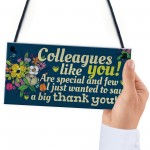 Colleague Gift Plaque Friendship Friend Sign Thank You Work 