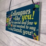 Colleague Gift Plaque Friendship Friend Sign Thank You Work 