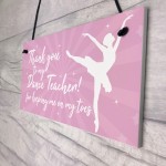 Thank You Dance Teacher Gift Hanging Plaque Goodbye Gift For Her