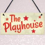 Childs The Playhouse Bedroom Playroom Sign Hanging Wall Plaque