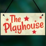 Childs The Playhouse Bedroom Playroom Sign Hanging Wall Plaque