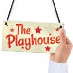 Childs The Playhouse Bedroom Playroom Sign Hanging Wall Plaque