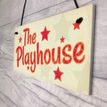 Childs The Playhouse Bedroom Playroom Sign Hanging Wall Plaque