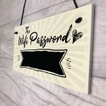 The Wifi Password Chalkboard Home Decor Gift Plaque Home Sign