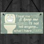 Funny BATHROOM Signs Shabby Chic Door Plaque Sign for Toilet 