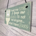 Funny BATHROOM Signs Shabby Chic Door Plaque Sign for Toilet 