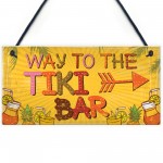 Welome Tiki Bar Party Hanging Pub Plaque Beer Cocktails Sign