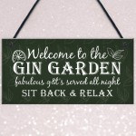 Gin Signs Garden Shed Bar Pub Plaque Gin & Tonic Alcohol Sign