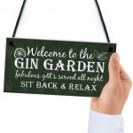 Gin Signs Garden Shed Bar Pub Plaque Gin & Tonic Alcohol Sign