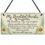 Beautiful Garden Plaque SummerHouse Sign Garden Shed Mum Gift