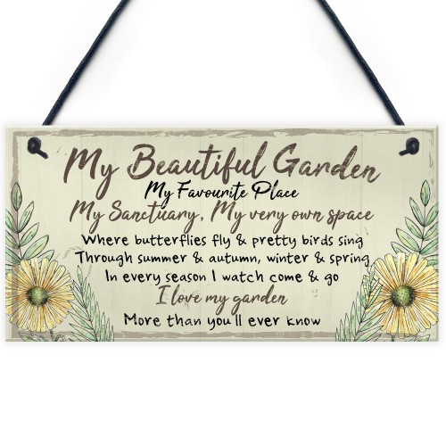 Beautiful Garden Plaque SummerHouse Sign Garden Shed Mum Gift