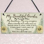 Beautiful Garden Plaque SummerHouse Sign Garden Shed Mum Gift