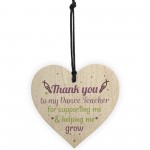 Dance Teacher Friendship Gift Wooden Heart Sign Thank You Gift