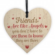 Friends Are Like Angels Friendship Thank You Gift Wooden Sign