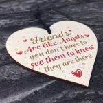 Friends Are Like Angels Friendship Thank You Gift Wooden Sign