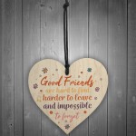 Best Friend Sign Friendship Plaque Handmade Wood Heart Thank You