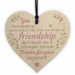 Friendship Sign Best Friend Gift Wooden Heart Sign Thank You
