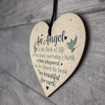 Angel Baby Memorial Gifts Wooden Heart Plaque Bereavement Sign