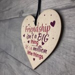 Thank You FRIEND Gift Wood Heart Special Birthday Keepsake Gifts