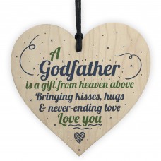 Godmother Godfather Gift Thank You Sign Heart Christening Gifts