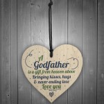 Godmother Godfather Gift Thank You Sign Heart Christening Gifts