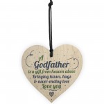 Godmother Godfather Gift Thank You Sign Heart Christening Gifts
