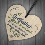 Godmother Godfather Gift Thank You Sign Heart Christening Gifts