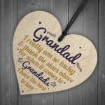 Best Grandad Gifts Wooden Heart Grandpa Birthday Gifts For Him