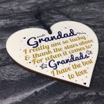 Best Grandad Gifts Wooden Heart Grandpa Birthday Gifts For Him